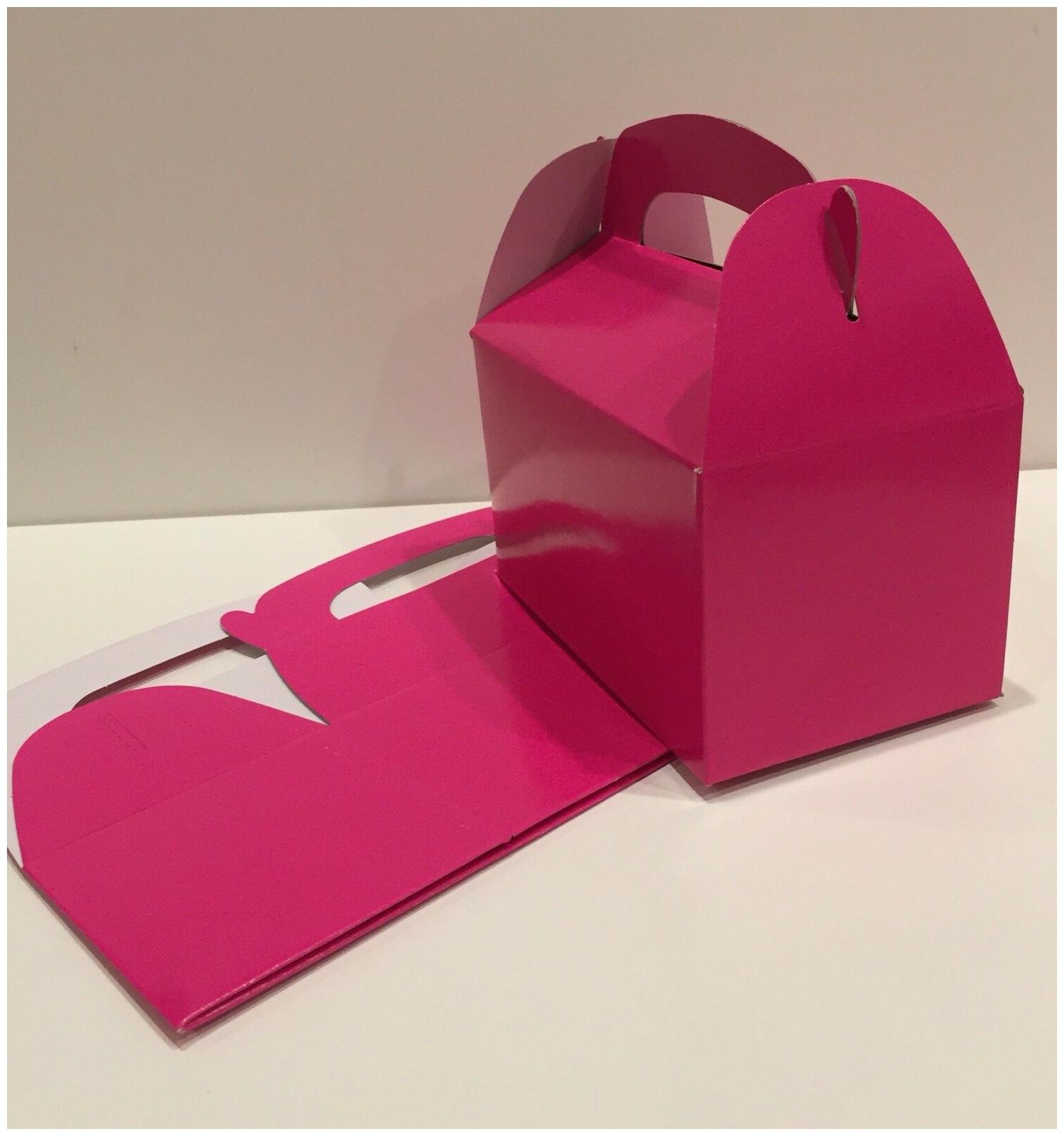 

12 HOT PINK PARTY FAVOR TREAT BOXES BAG GREAT FOR BIRTHDAYS WEDDING BABY SHOWER