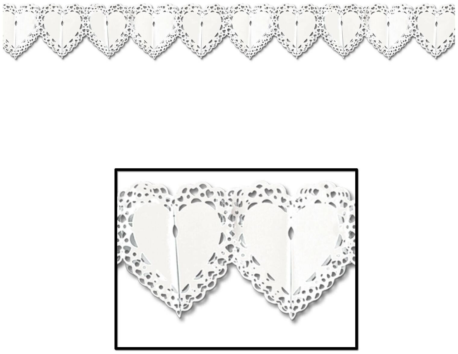 

(12) Lace Heart Garland