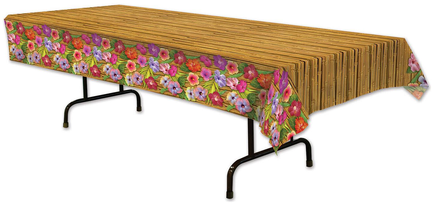 

(12) Luau Tablecover plastic