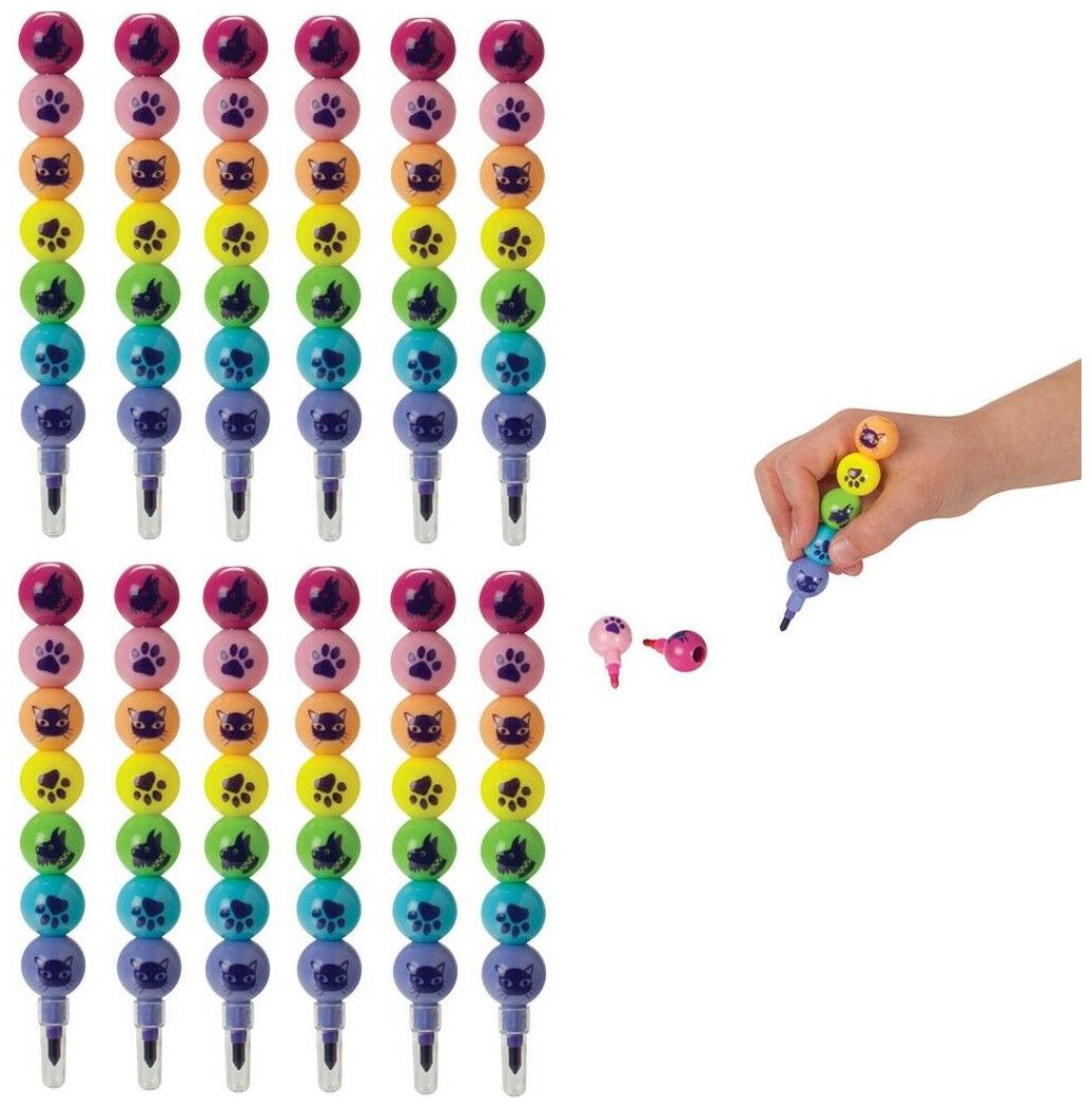 

12 Pop Point Crayons Party Favor for Girls