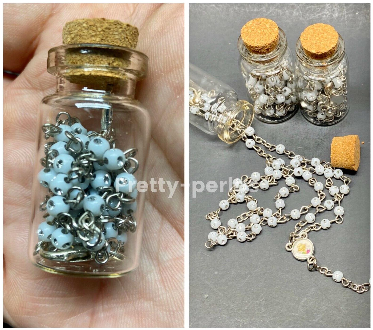 

12 ROSARY BOTTLE COMMUNION RECUERDOS DE COMUNION CHRISTENING BACH BOTTLES