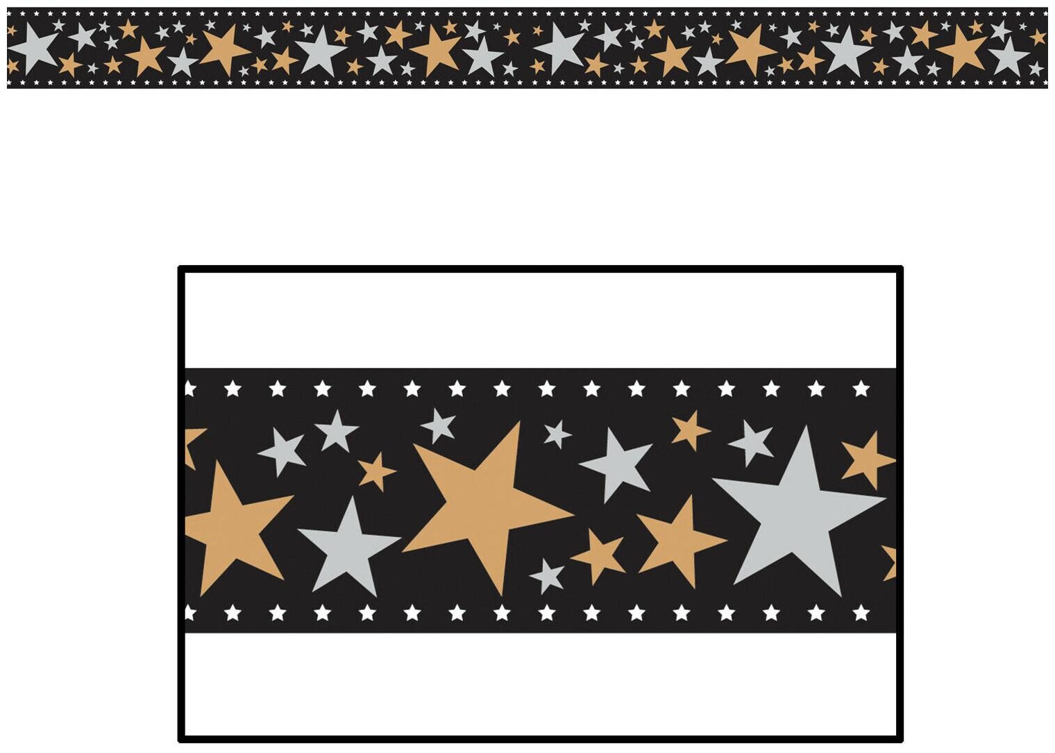 

(12) Star Filmstrip Poly Decorating Material all-weather