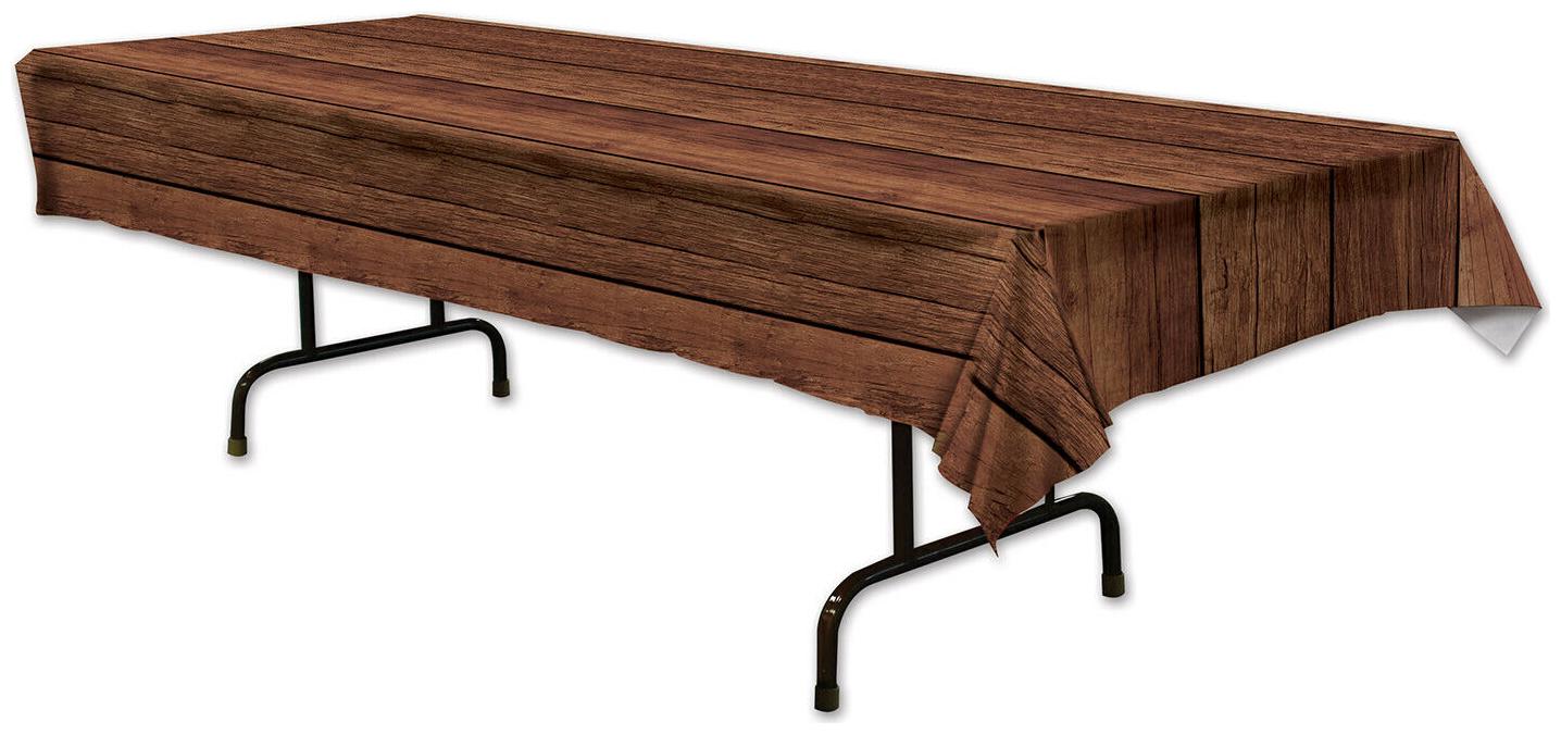 

(12) Wooden Tablecover plastic