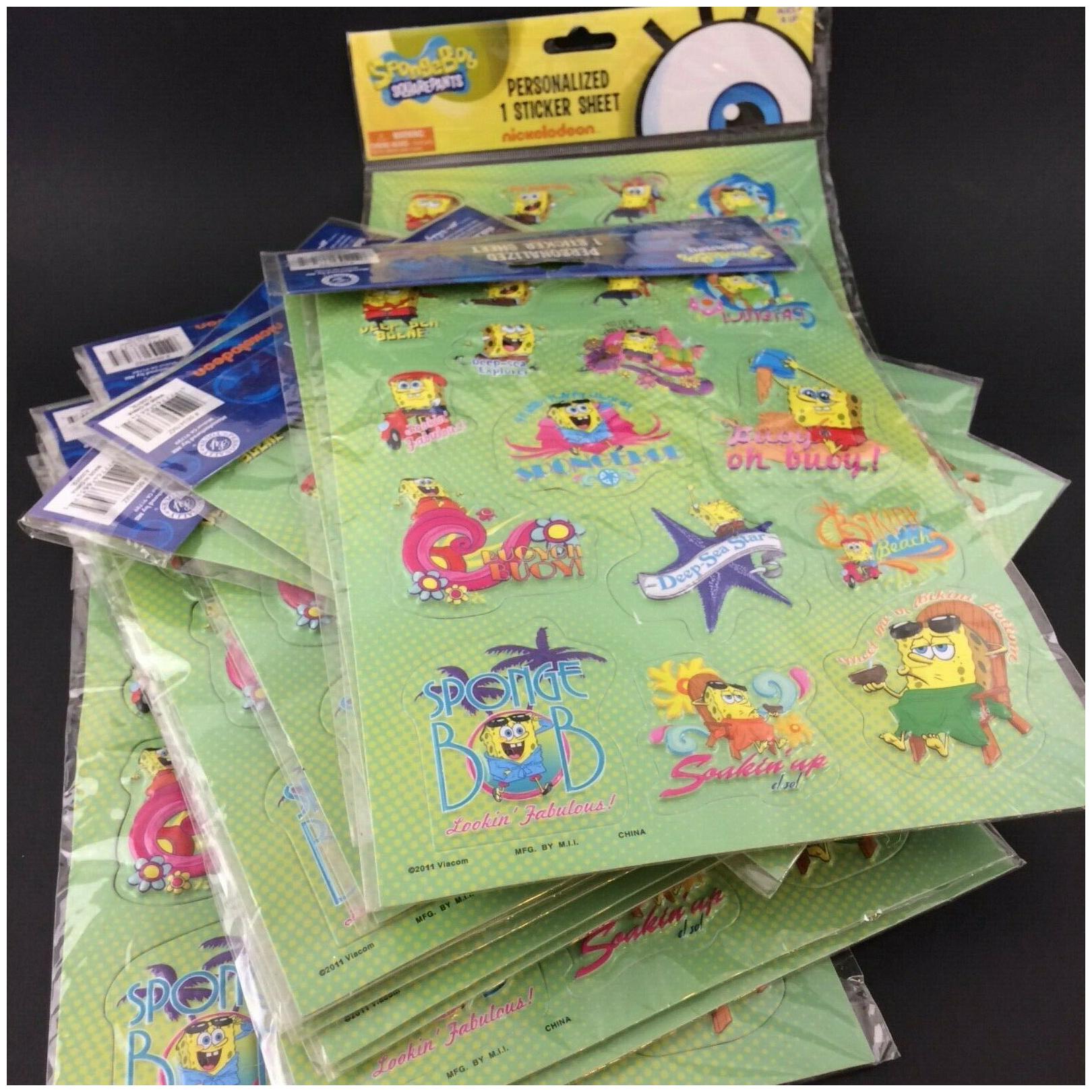 

15 Packages Spongebob Squarepants Nickelodeon Raised 3D Sticker Sheets NEW 250