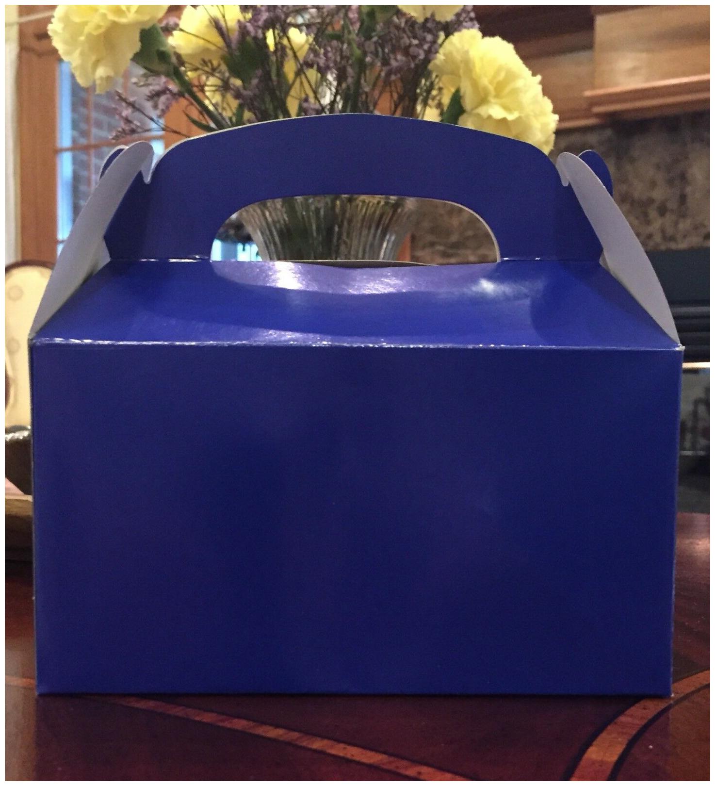 

20 BLUE PARTY FAVOR TREAT BOXES BAG GREAT FOR BIRTHDAYS WEDDING BABY SHOWER