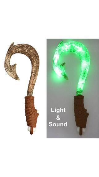 buy 2017 famous movie weapons magic light up fishhook sound effects