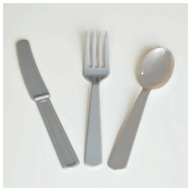 

24 ct Premium Plastic Assorted Cutlery Knives Forks Spoons Multiple Colors