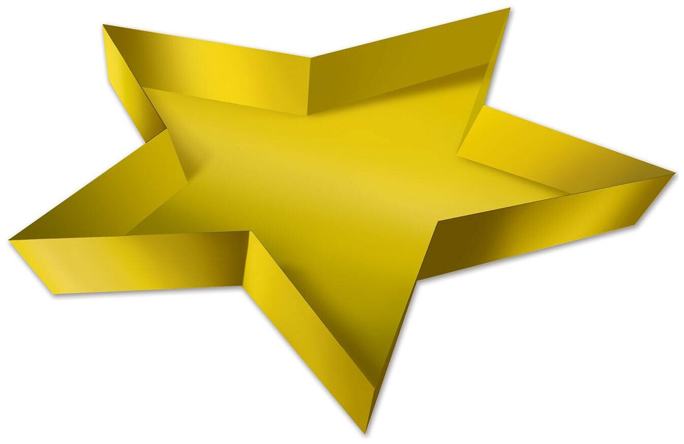 

(24) Plastic Awards Night Star Tray