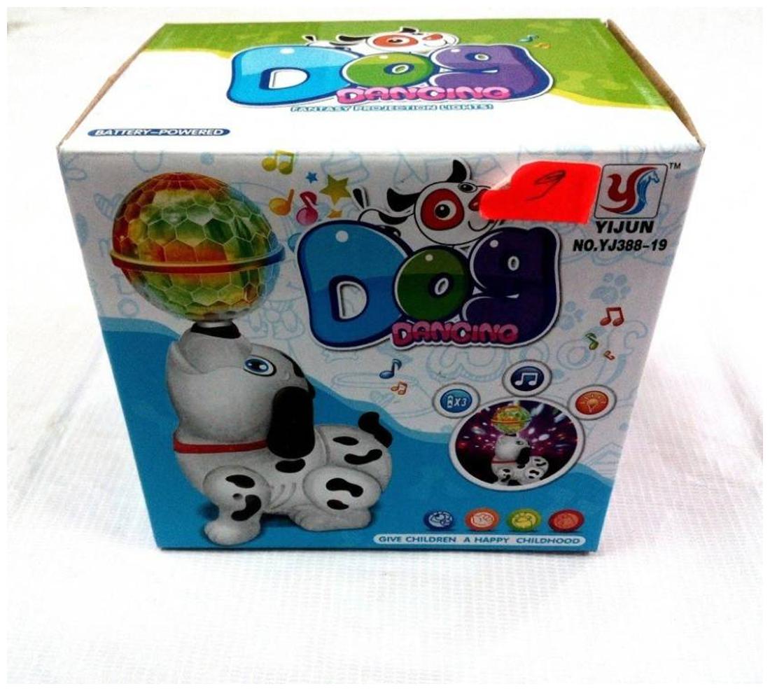 

3D LIGHT DANCING DOG AND MUSICAL POWER WITH AUTOMATIC SENSOR WHITE COLOR DOG FOR YOUR KIDS