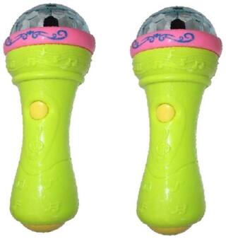 3D Lights Handheld Mike Musical Toy(pack of 2)