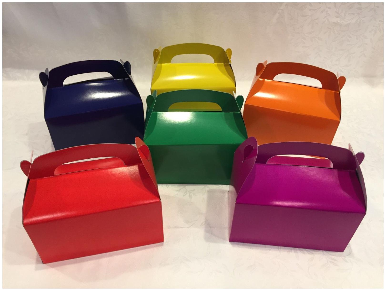 

40 PARTY FAVOR TREAT BOX 6 COLORS GOODY BAG BIRTHDAY BRIDAL WEDDING BABY SHOWER
