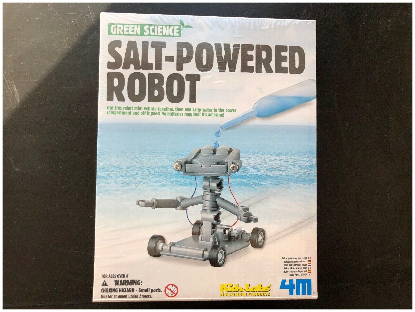 

4M SALT POWERED ROBOT Best Green Dr Toys Winner Science Homeschool Education NEW
