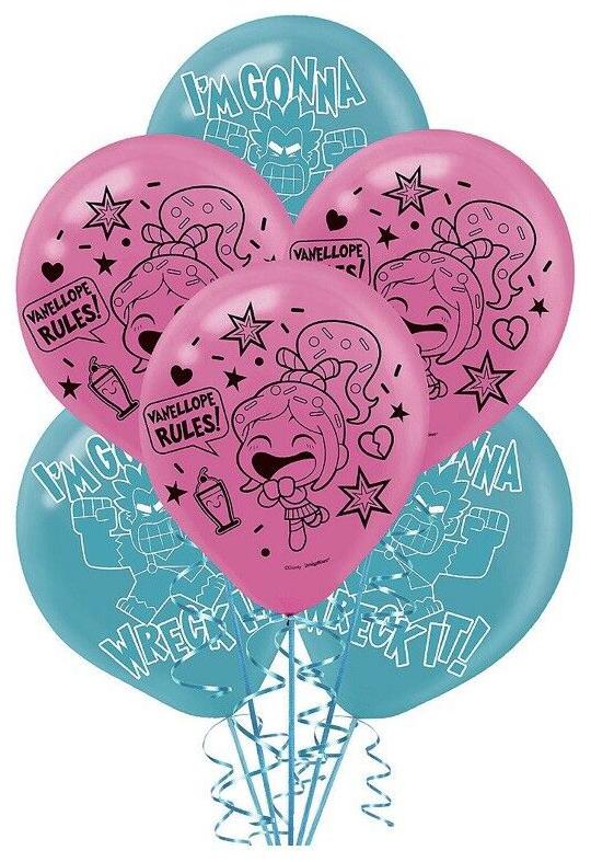 

(6 Ct ) Wreck-It Ralph Ralph Breaks the Internet Latex Balloons Party Supplies