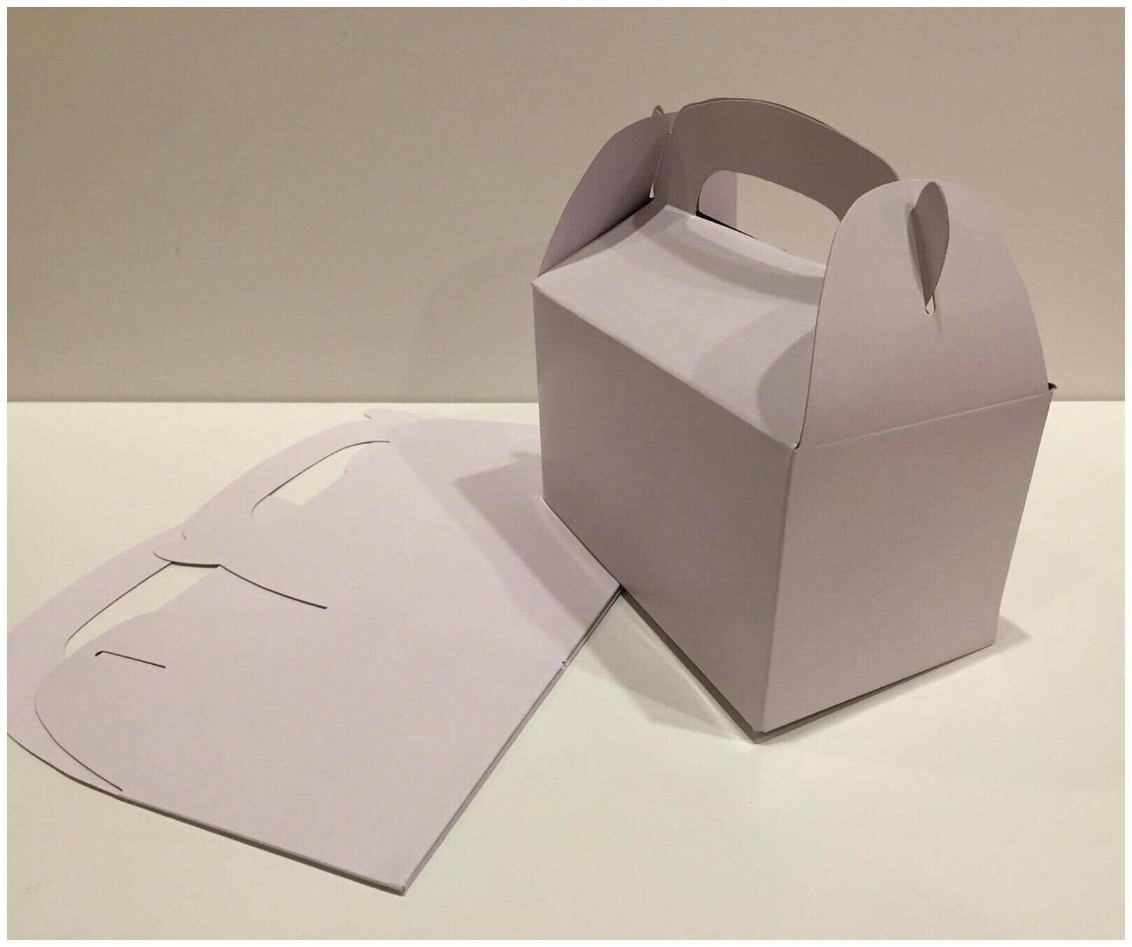 

6 WHITE PARTY FAVOR TREAT BOXES BAG GREAT FOR BIRTHDAYS WEDDING BABY SHOWER