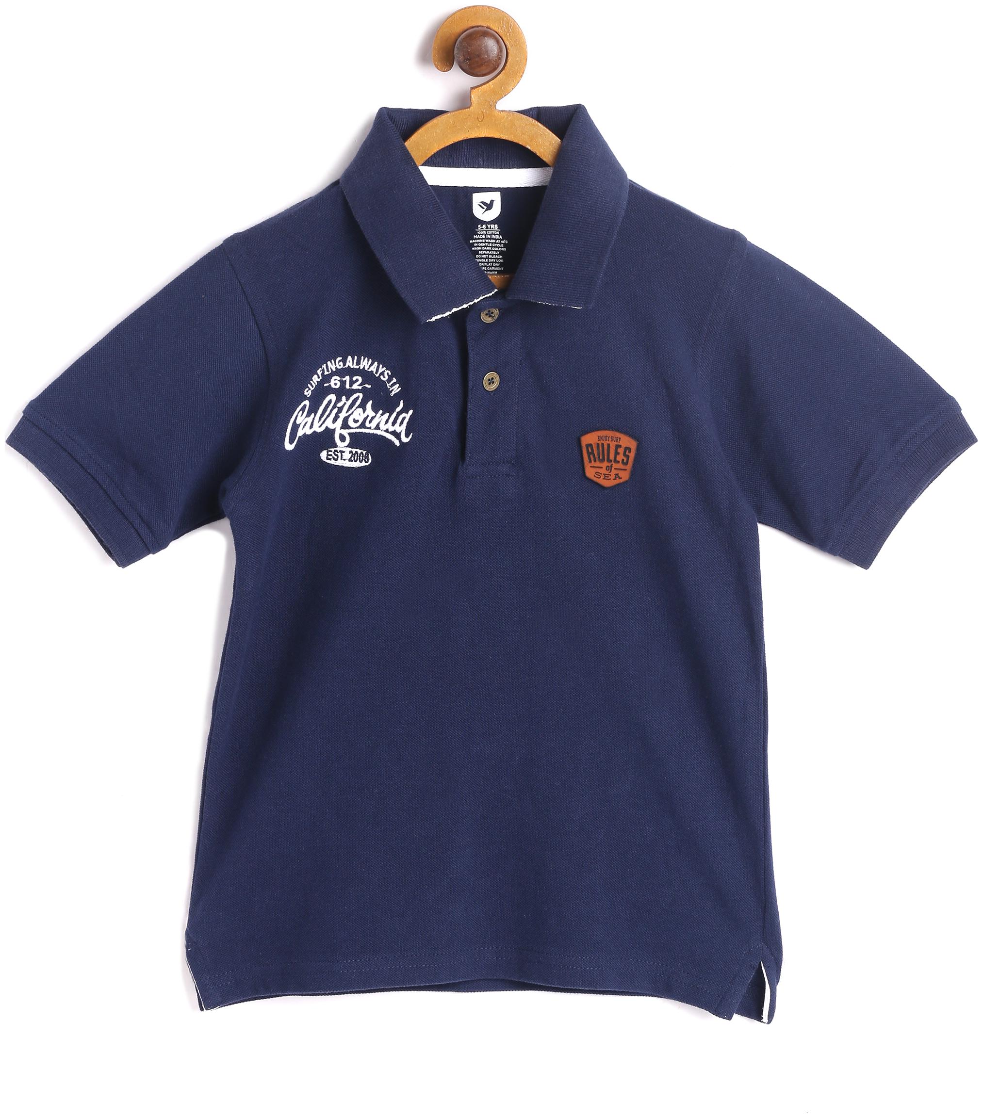 

612 League Boy Cotton Printed T-shirt - Blue