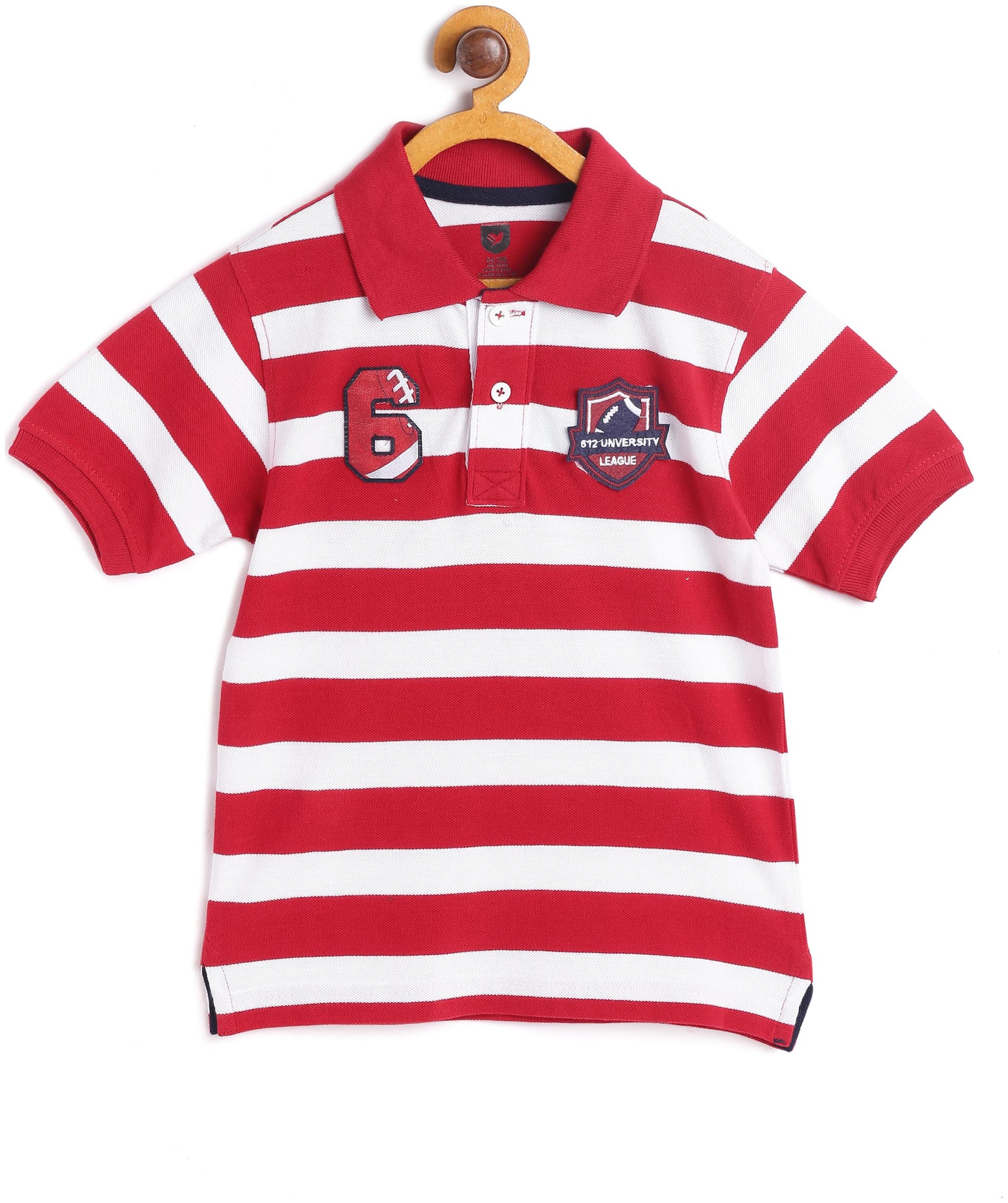 

612 League Boy Cotton Printed T-shirt - Red