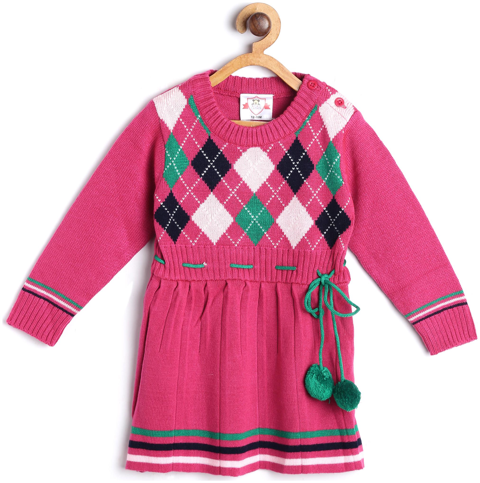 

612 League Baby girl Cotton Printed Princess frock - Multi