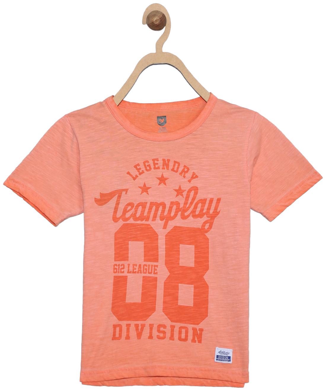 

612 League Boy Cotton Printed T-shirt - Orange