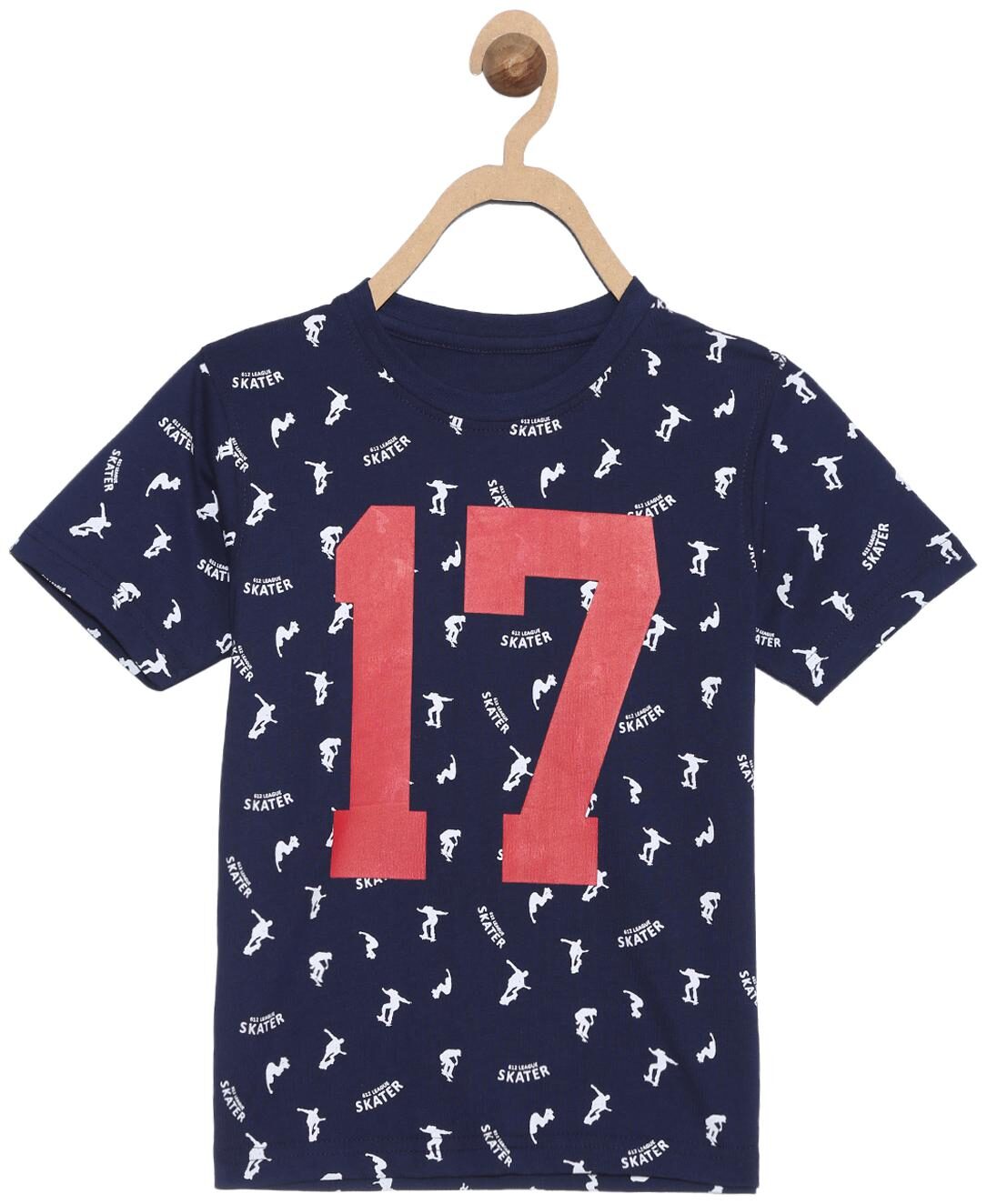 

612 League Boy Cotton Printed T-shirt - Blue