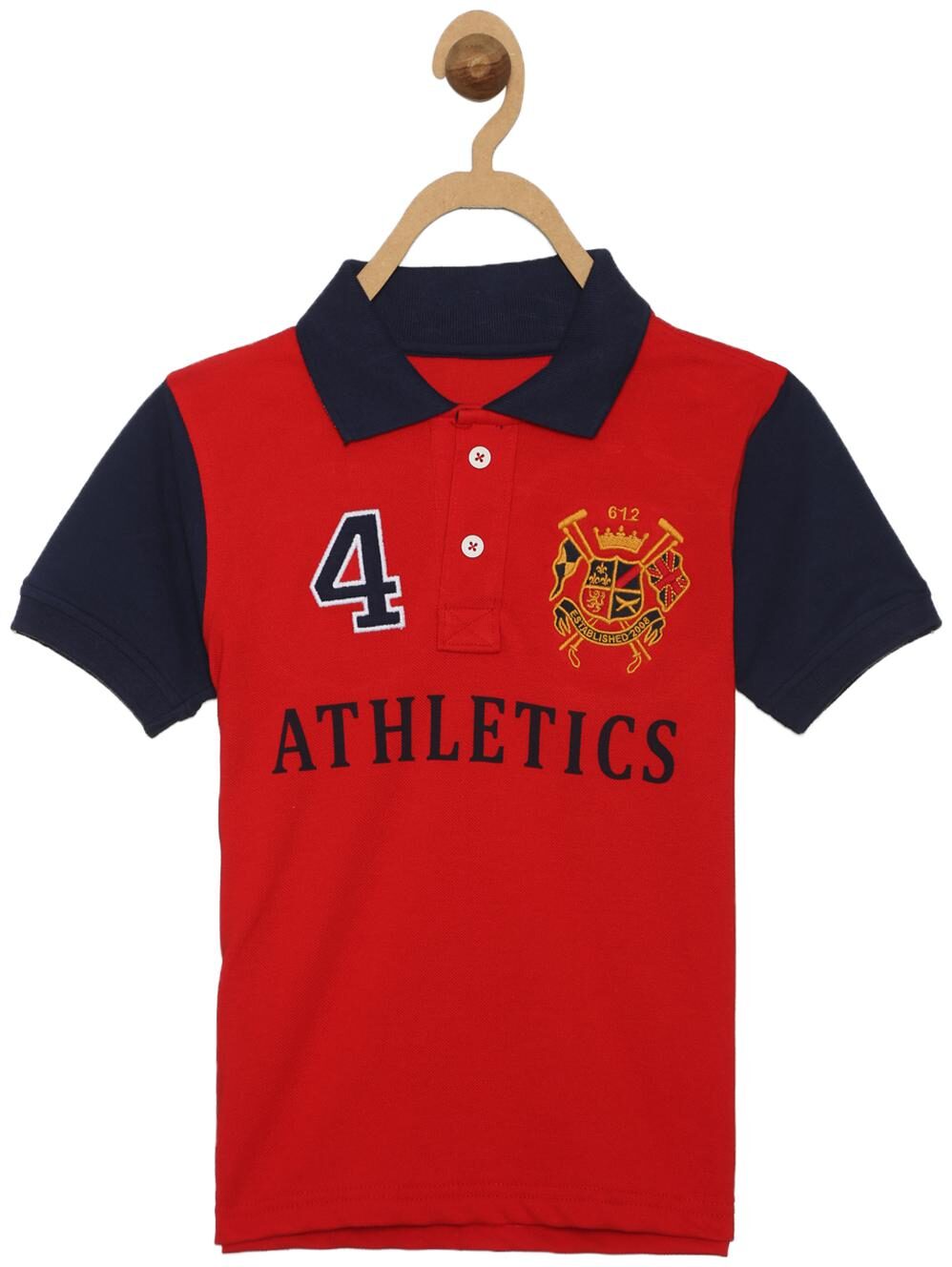 

612 League Boy Cotton Printed T-shirt - Red