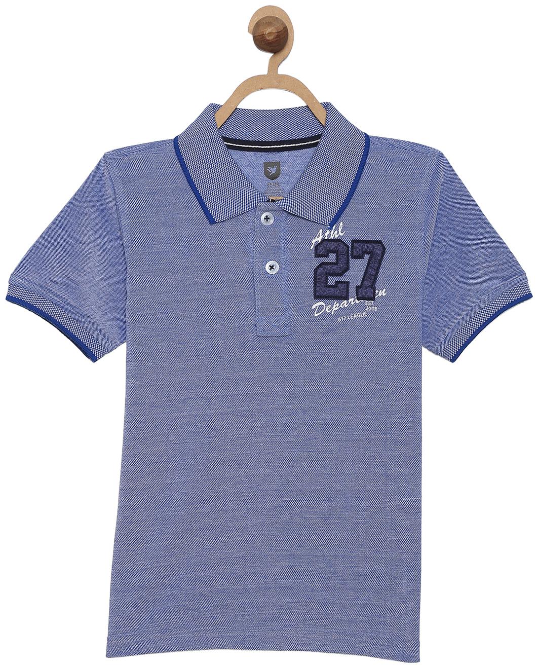 

612 League Boy Cotton Printed T-shirt - Blue