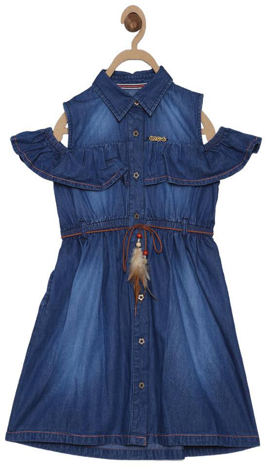 612 League Girl Cotton Top & Bottom Set - Blue