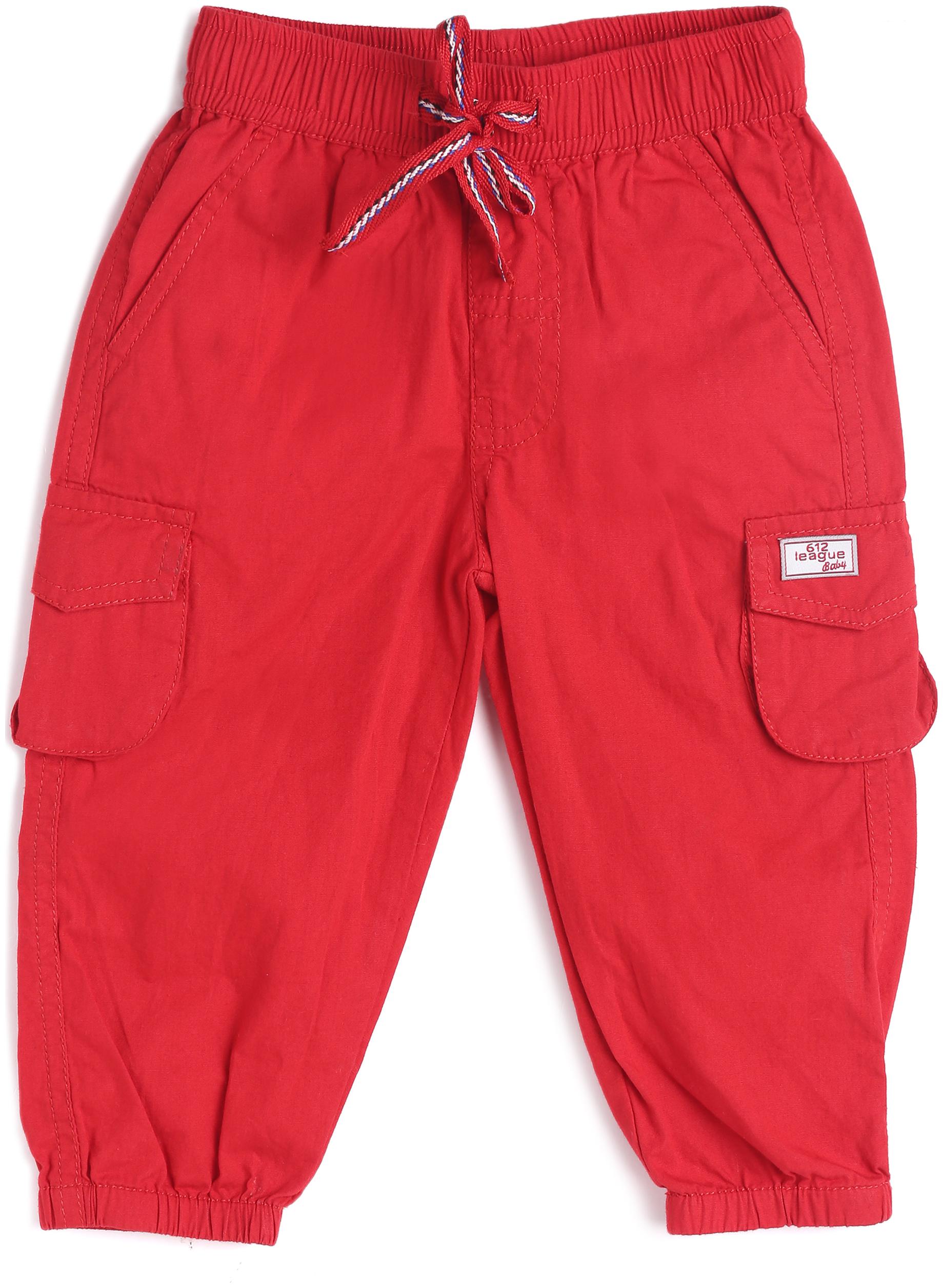

612 League Baby boy Cotton Solid 3 4th - Red
