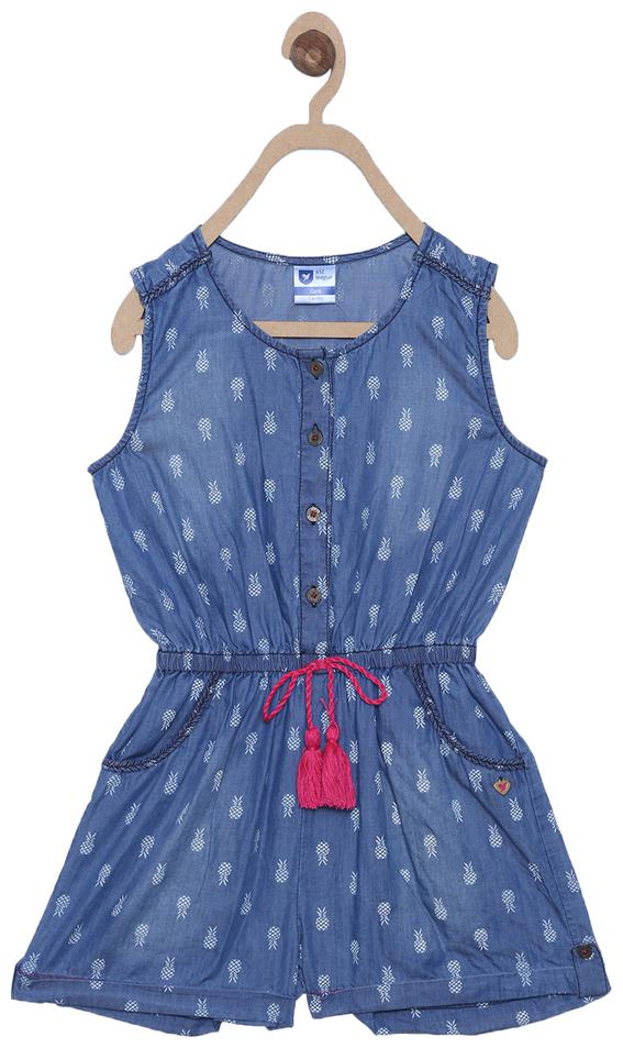 

612 League Girl Cotton Top Bottom Set - Blue