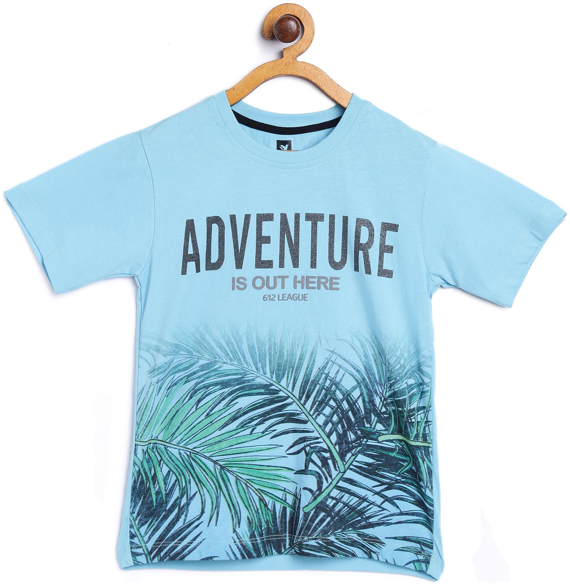

612 League Boy Cotton Printed T-shirt - Blue