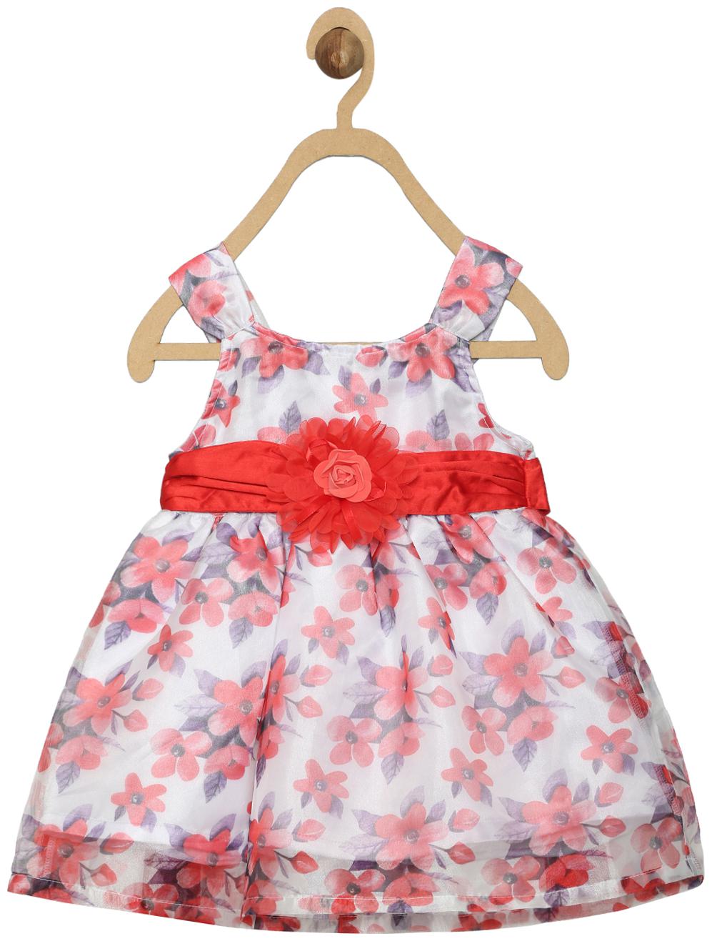 

612 League Baby girl Cotton Printed Princess frock - Multi