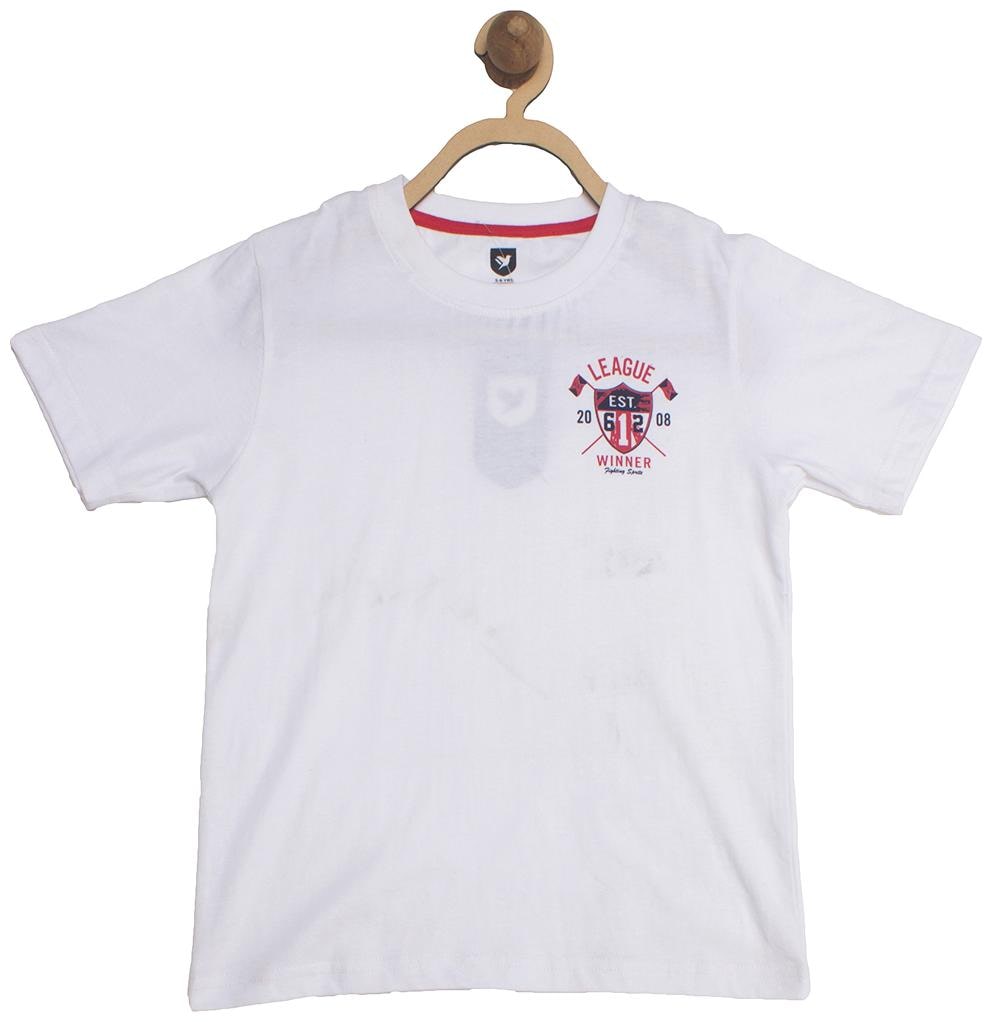 

612 League Boy Cotton Printed T-shirt - White