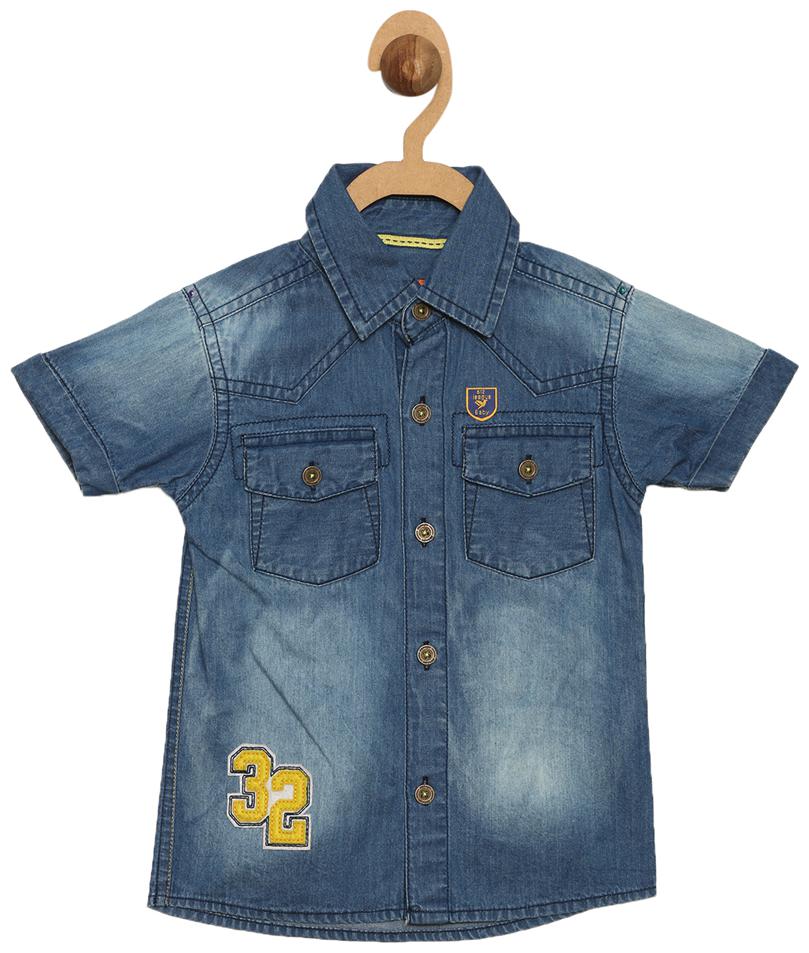 

612 League Cotton Solid T shirt for Baby Boy - Black