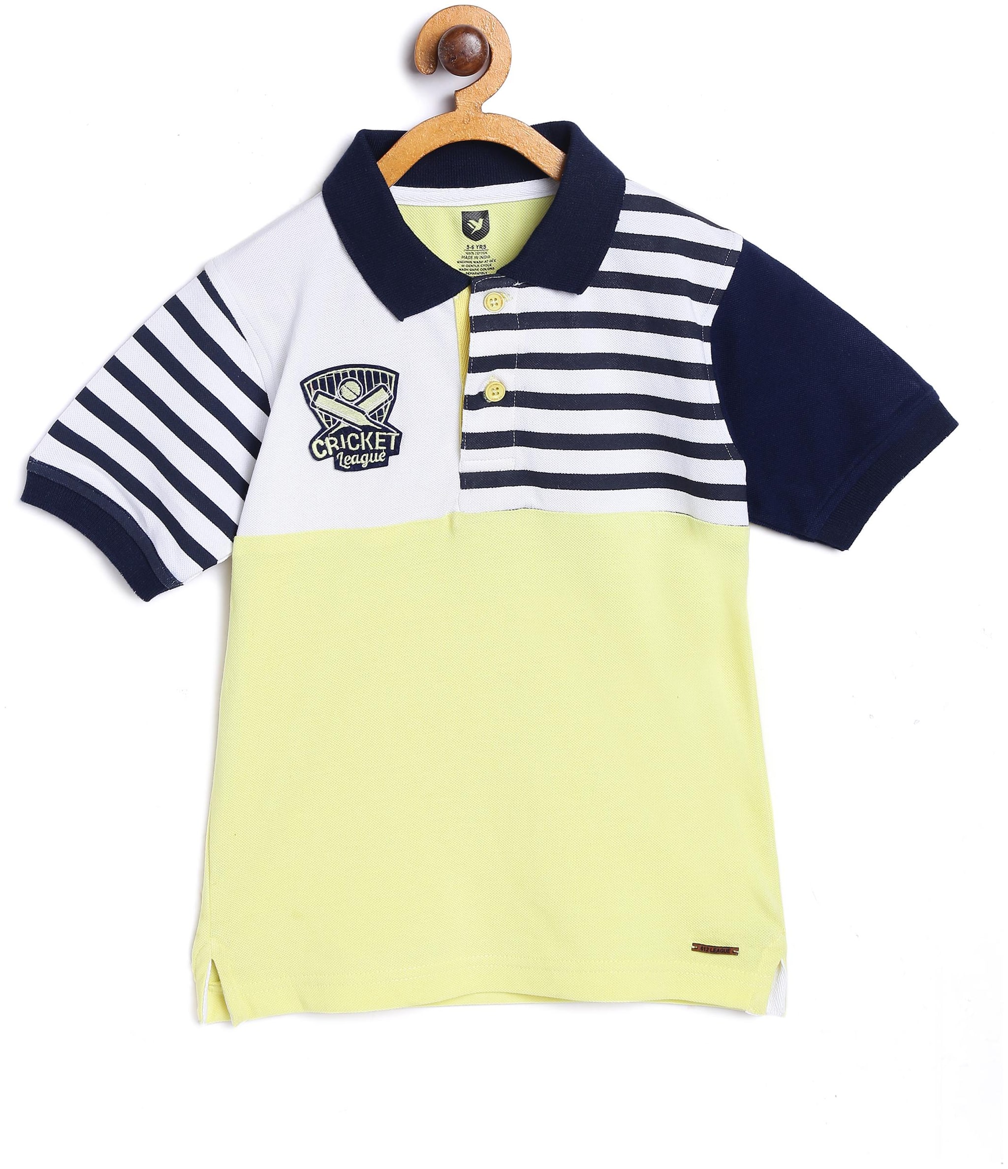 

612 League Boy Cotton Printed T-shirt - Yellow