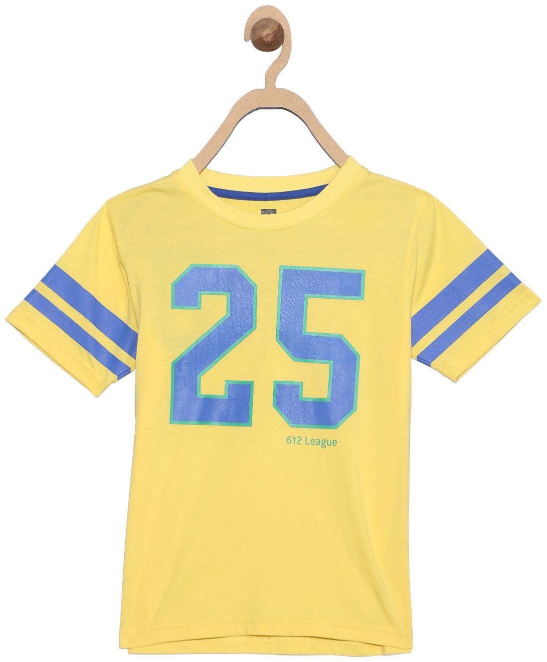 

612 League Boy Cotton Printed T-shirt - Yellow