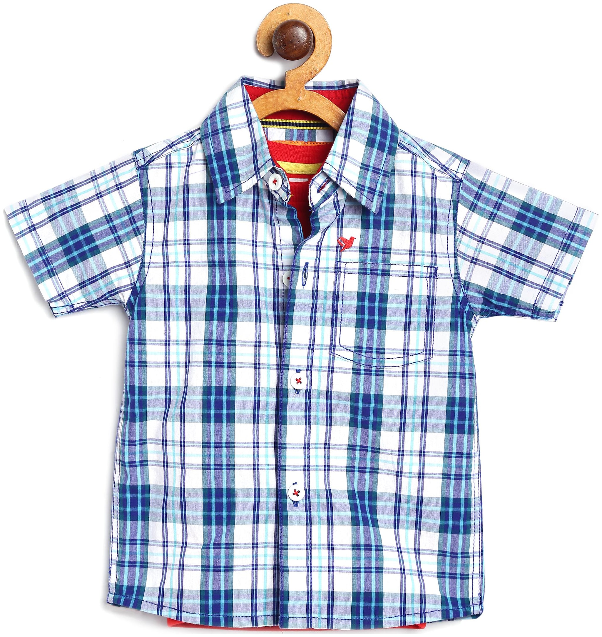 

612 League Cotton Printed Shirt for Baby Boy - White