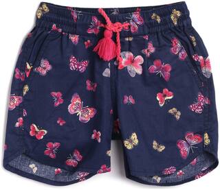 612 League Girl Cotton Printed Regular shorts - Multi