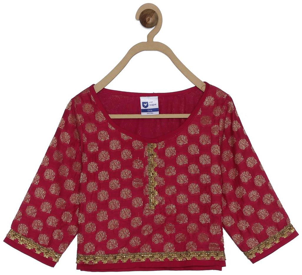 

612 League Girls PURPLE lehnga choli with dupatta