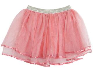 612 League Girl Cotton Solid A- line skirt - Pink