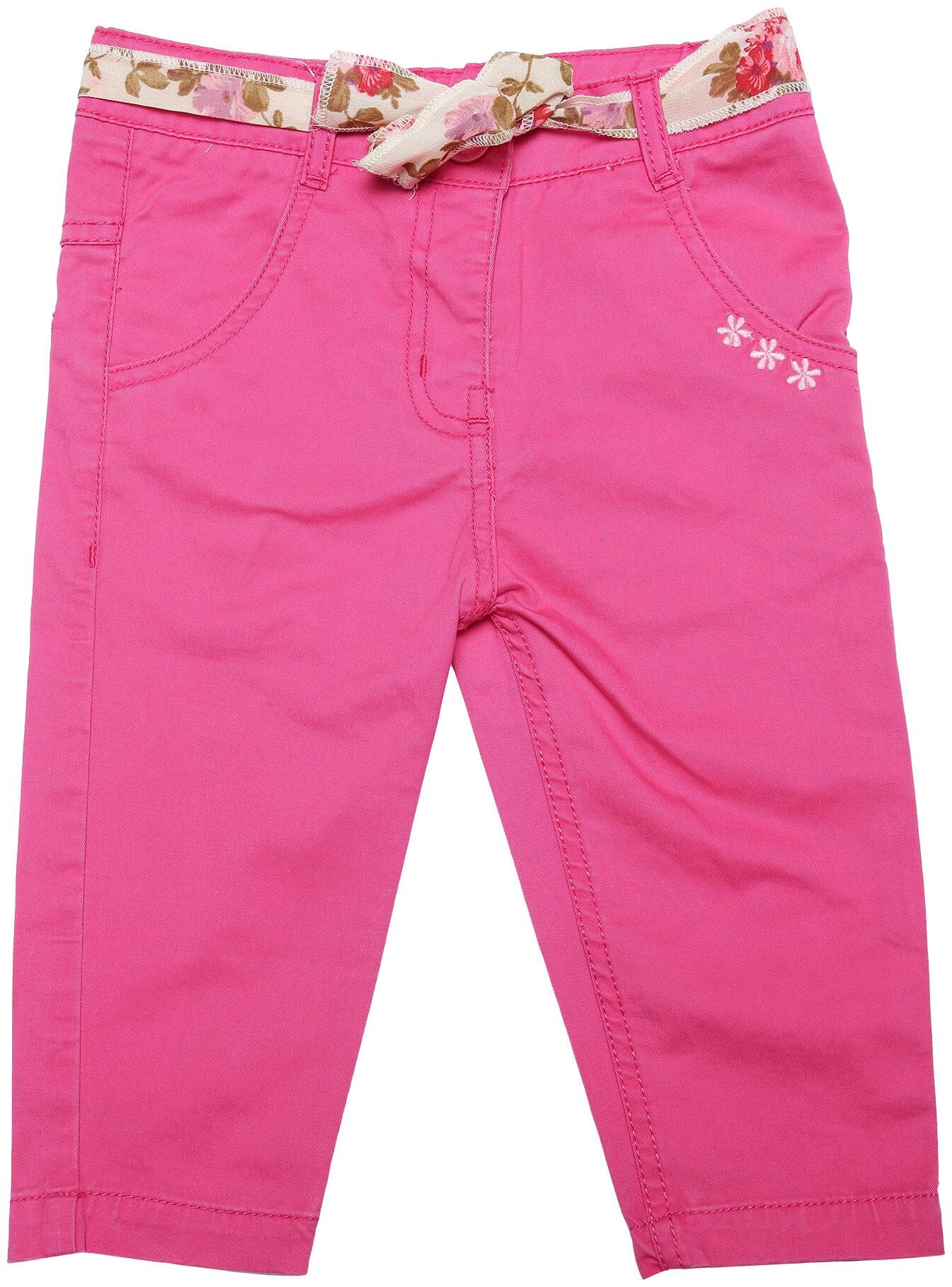 

612 League Baby girl Cotton Solid Shorts - Pink