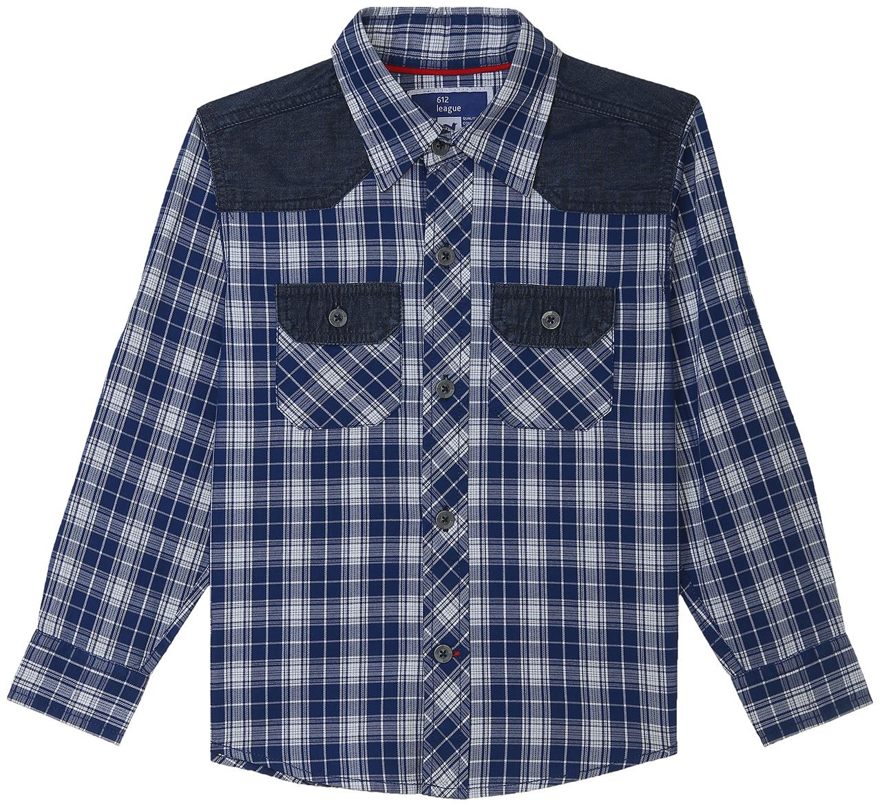 

612 League Boy Cotton Checked Shirt Multi