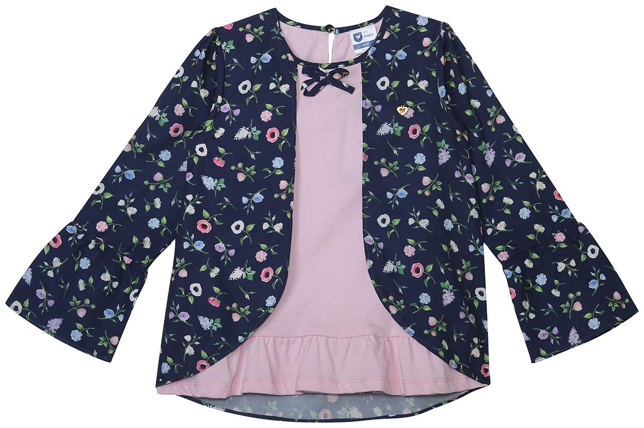 

612 League Girl Cotton Printed Top - Multi