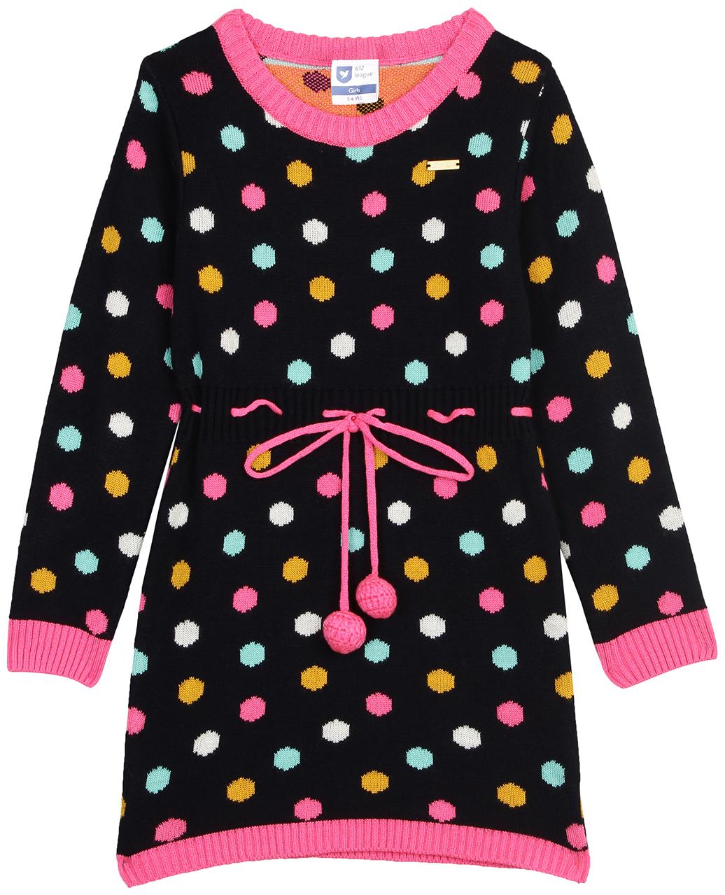 

612 League Multi Cotton Full Sleeves Knee Length Princess Frock ( Pack of 1 )
