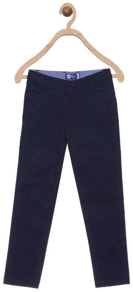 612 League Boy Solid Trousers - Blue
