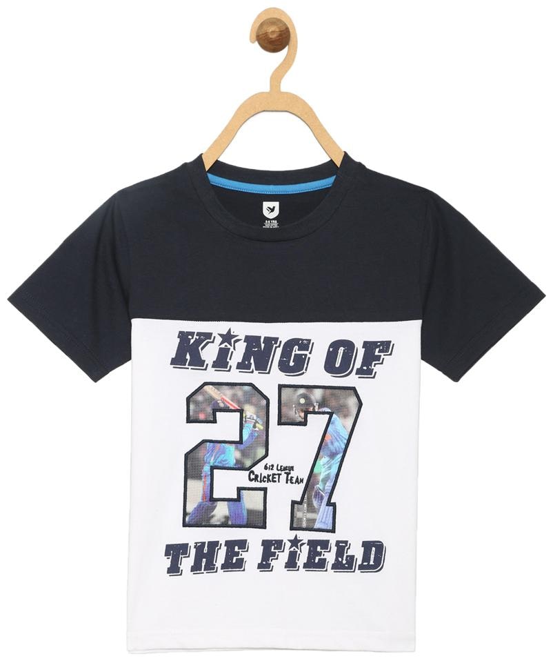 

612 League Boy Cotton Printed T-shirt - White