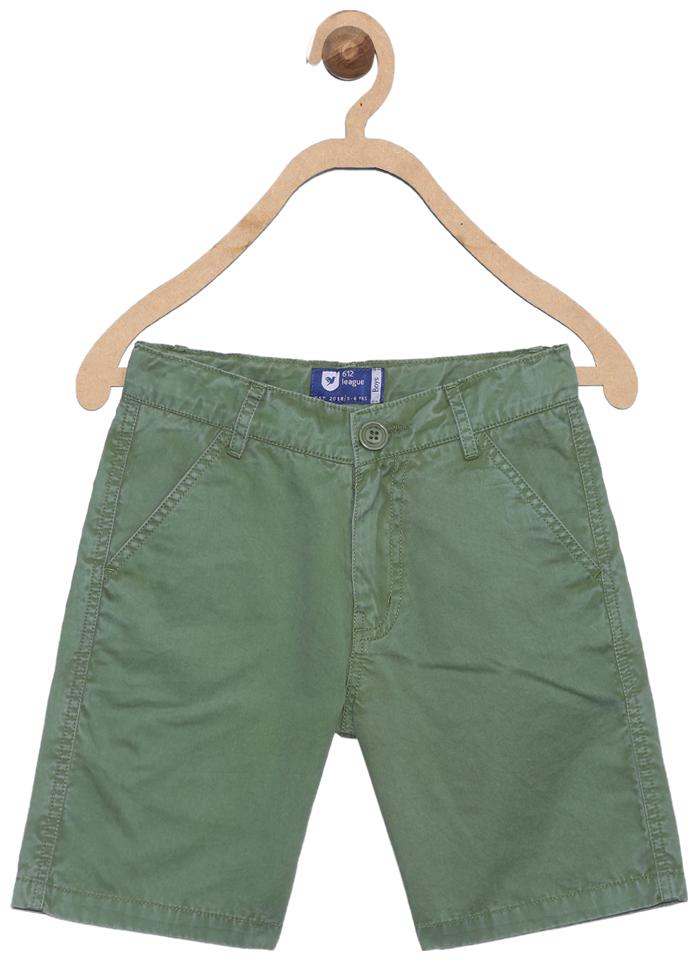 

612 League Boy Solid Shorts - White