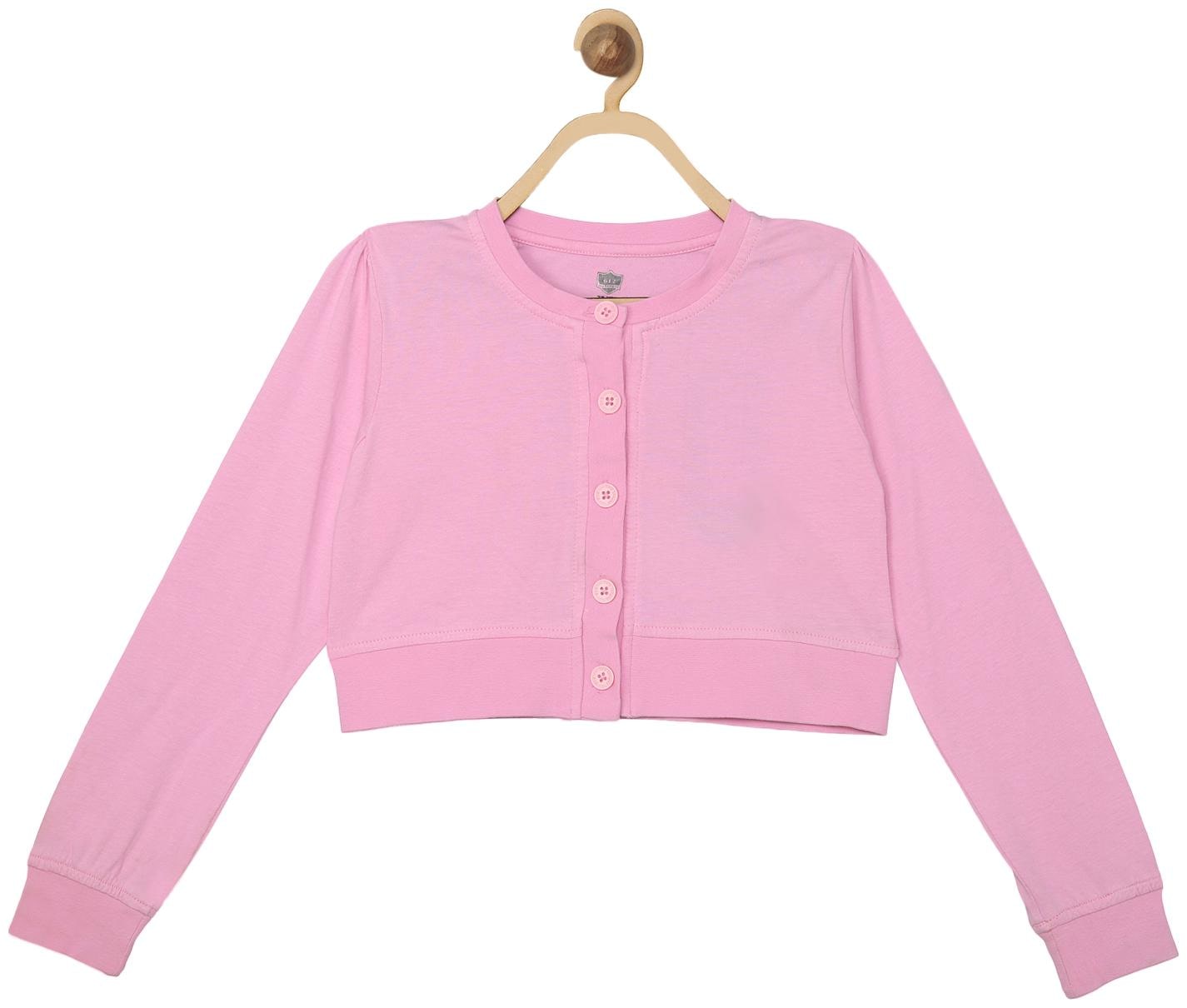 

612 League Girl Cotton Printed Top - Pink