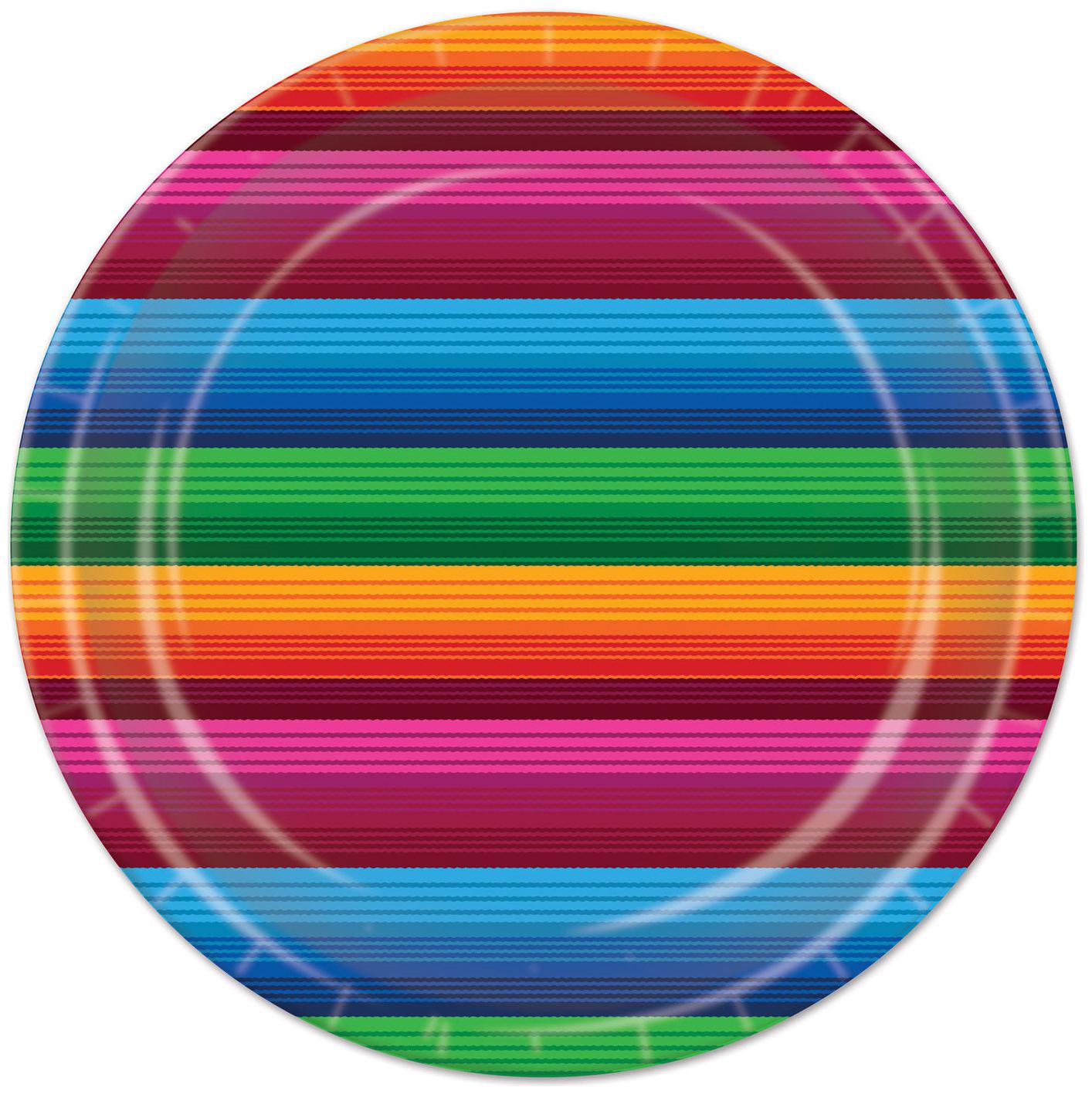 

8 Fiesta 9 Lunch Paper Plates Birthday Party Cinco de Mayo Mexican Event Fest