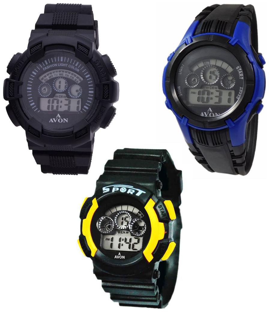 

A Avon Kids Digital fashion Sports ( Combo Pack ) Watch - For Boys -2002923