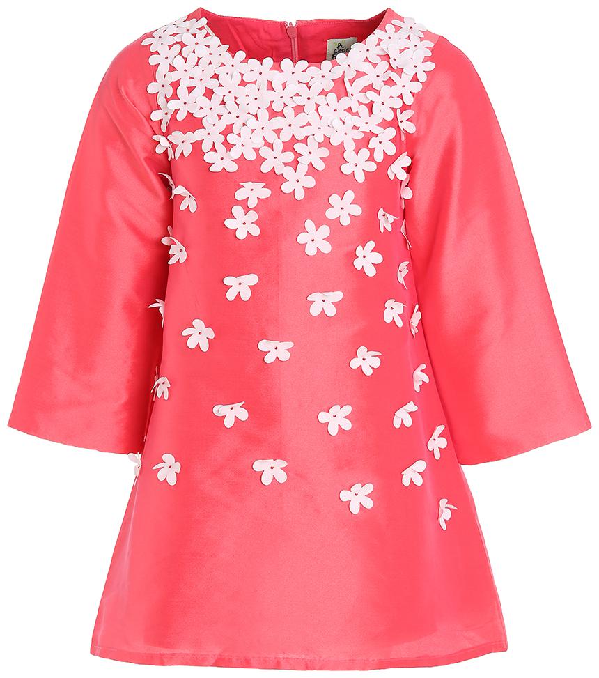 

A Little Fable Pink Polyester Blend Full Sleeves Knee Length Princess Frock ( Pack of 1 )