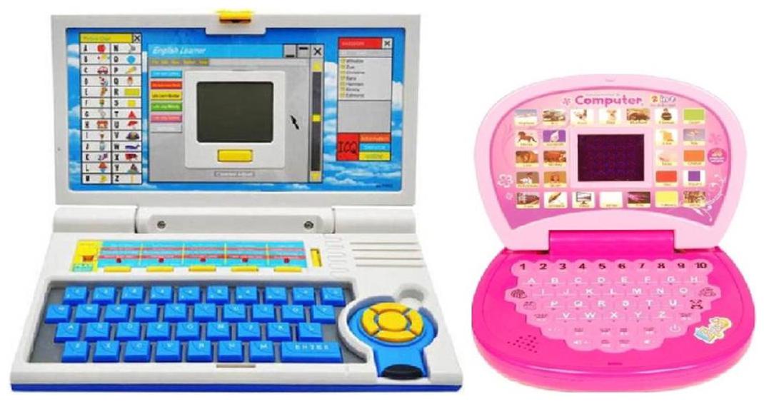 

A Set Of Educational Big And Mini Study Laptop with screen For Kids